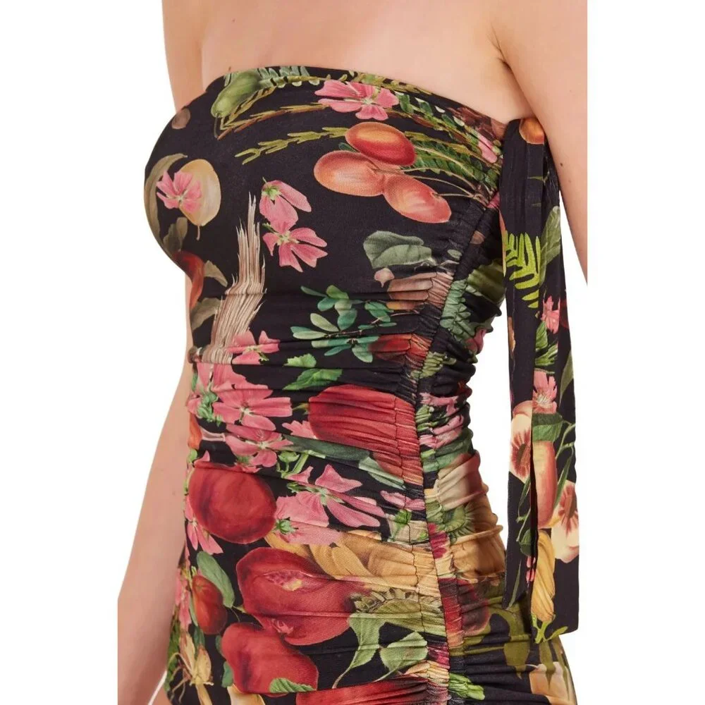 Adriana Degreas NWT Fruits Exotiques Strapless Swimsuit size Small